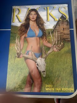Racks Bikini Girl Calendar 2022 Whitetail Deer Edition 16x11 NEVER OPENED - Nice