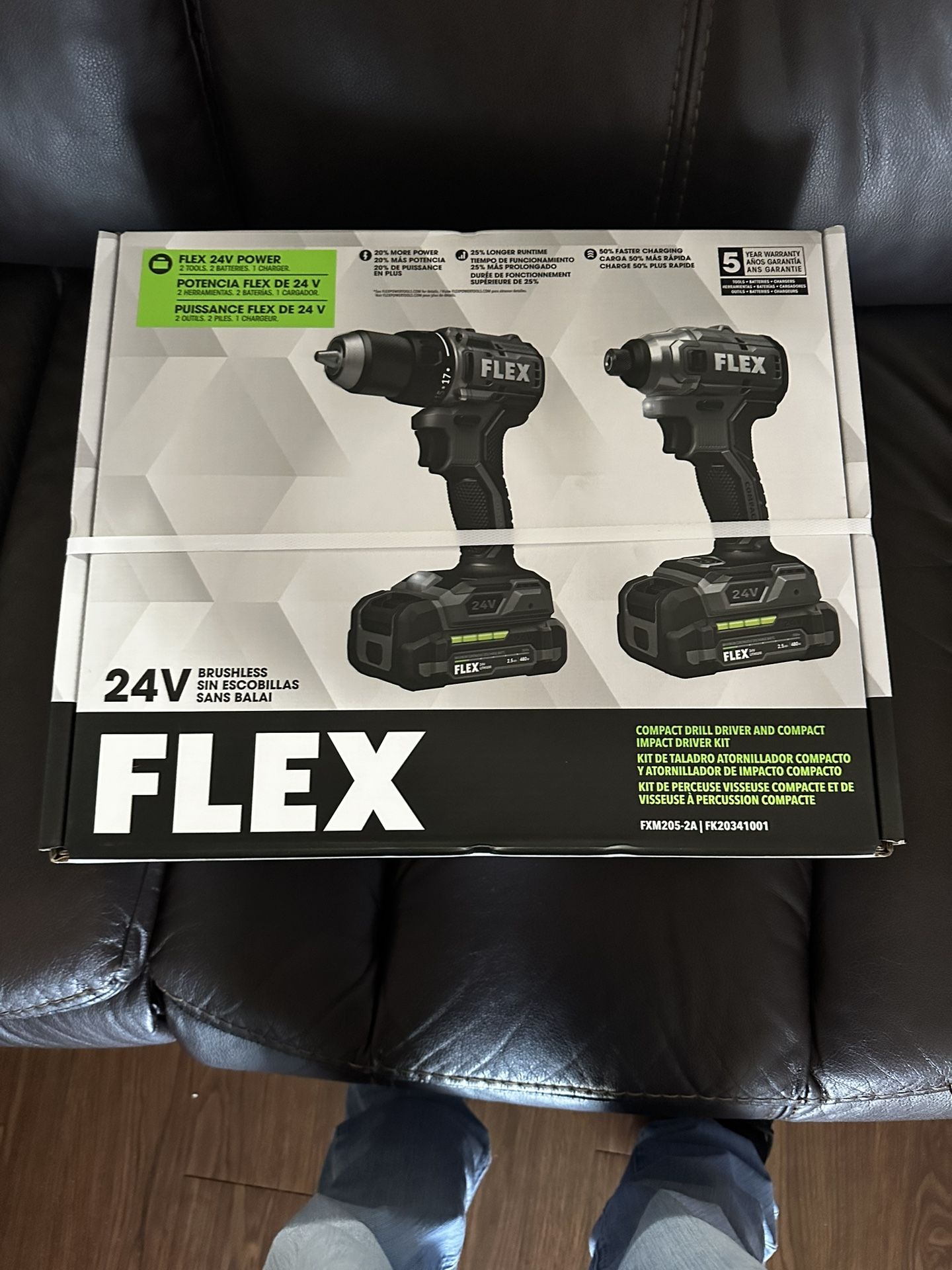 Set De Taladros Flex Nuevo En Caja