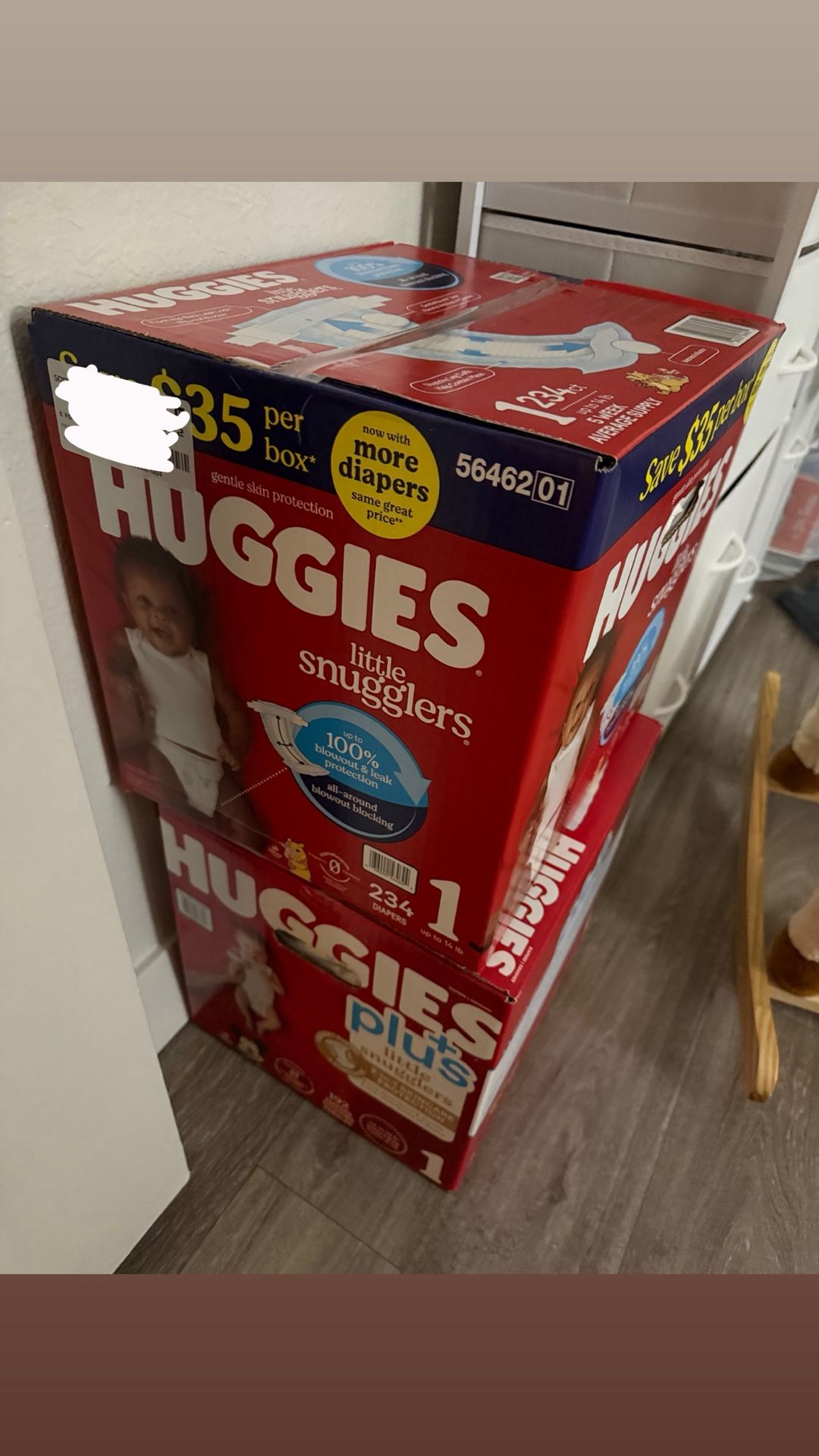 Huggies Baby Diapers Size 1