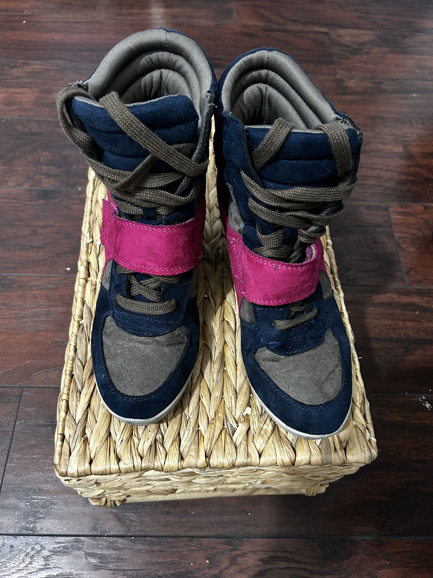 Suede Wedge Heel