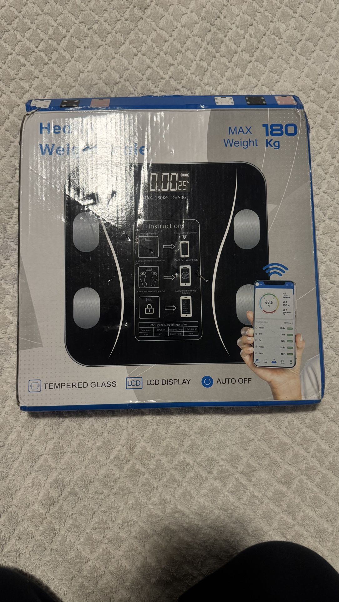 ⚖️ Smart Bluetooth Body Scale – Digital LCD Display (NEW)