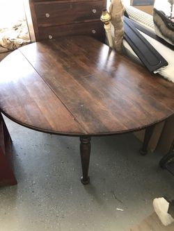 Drop-Leaf Dining Table, Desk, Console or Library Table