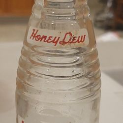 Honey Dew Bottle Clear Glass Vintage Quench Co Seattle WA 1950s

- 10 Oz.