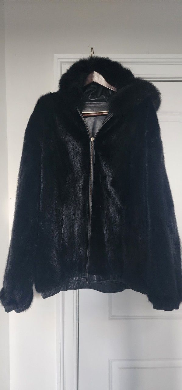 Black MINK Jacket Unisex