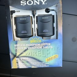 Sony WCS-999 Wireless Microphone System (Vintage – Brand New in Box)