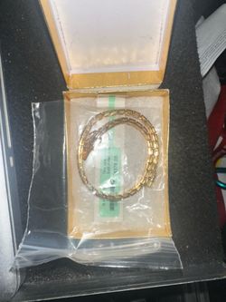 Two tone 14k/925 Gold plated  Silver bracelet