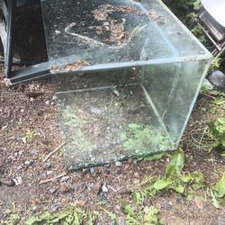 24" Cube Tank Tempered Glass