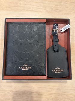 Coach Passport Holder and Luggage Tag Set
