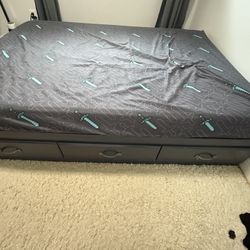 Blue Full Size Bed frame 