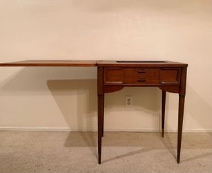 Vintage Mid-Century Sewing Machine Cabinet Table
