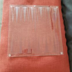 game glass board for chess and backgammon