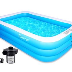 Inflate-able Pool With Cover 