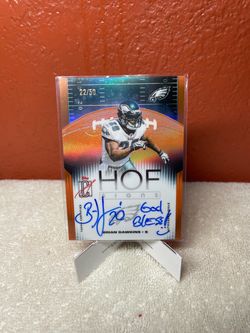 Eagles Brian Dawkins Topps HOF Signs Auto 22/50
