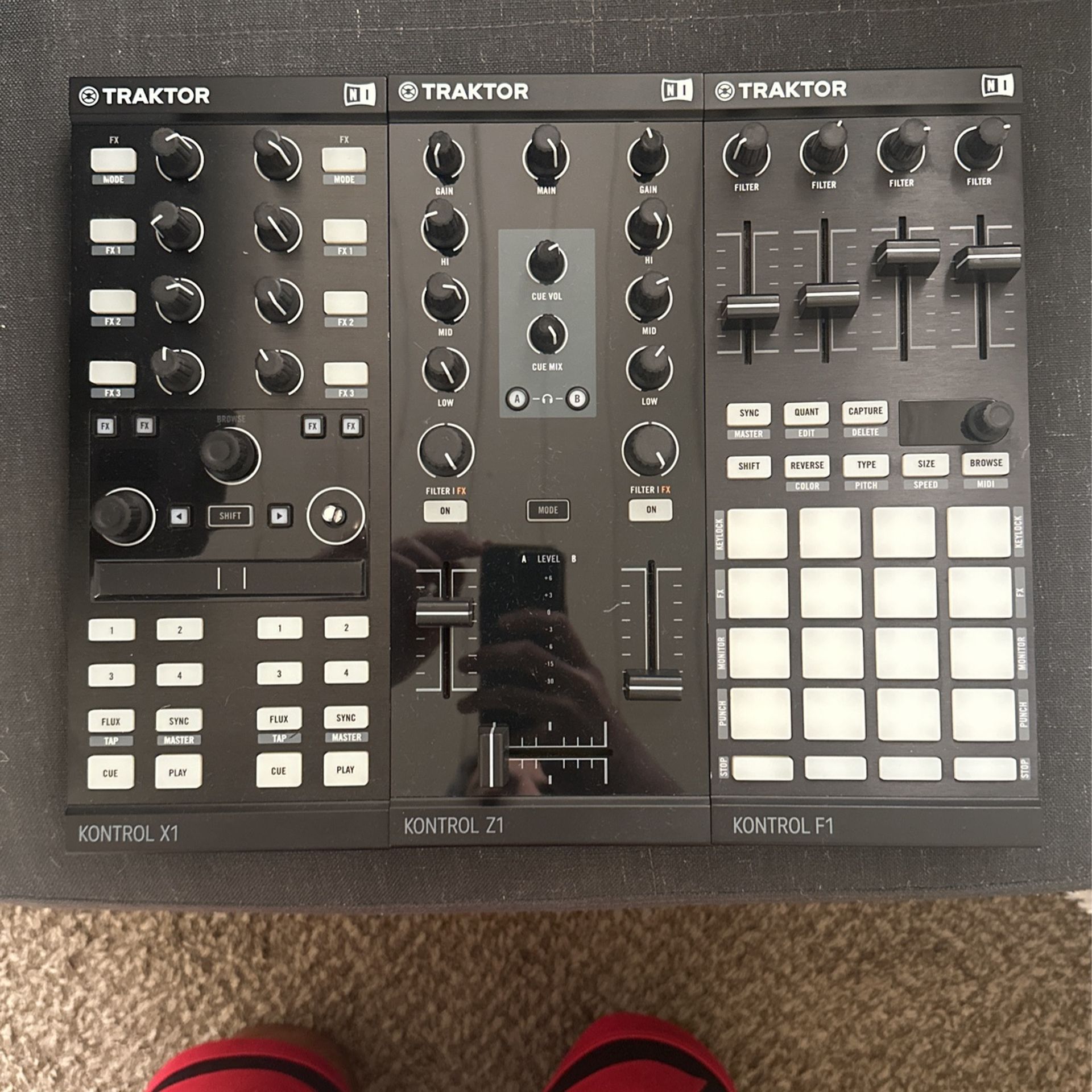 Native Instruments Traktor Kontrol X1, Z1, And F1