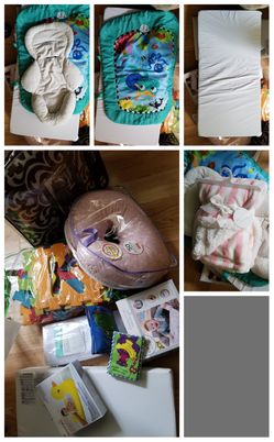 Free brandnew baby items unopened with purchase of baby crib