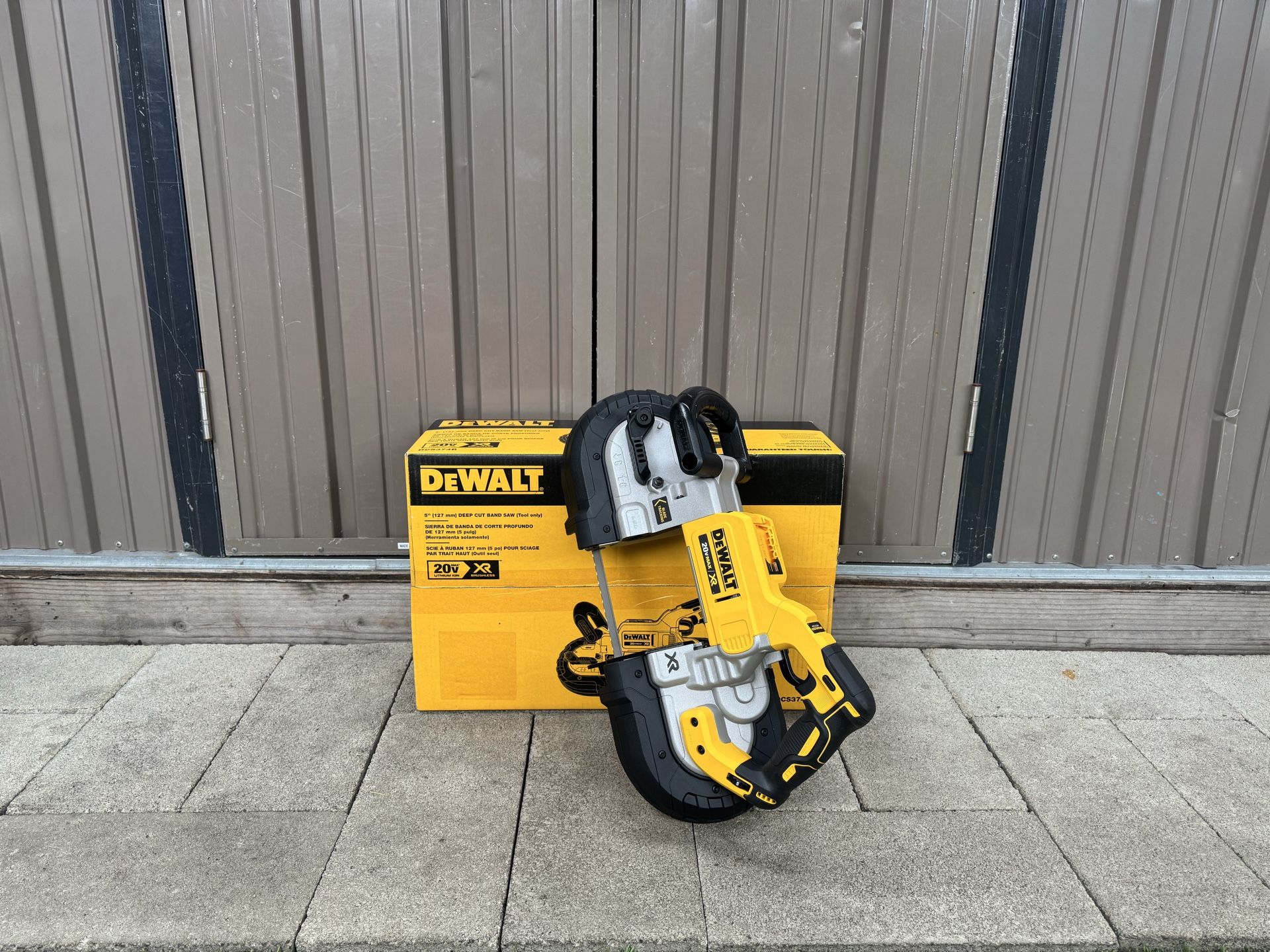 DEWALT DCS374B 20V MAX* Brushless Portable Band Saw – Deep Cut, 5" Capacity, Variable Speed, LED Light, Tool Only