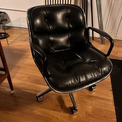 Black Office Chair KNOLL INTER 