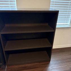 Dark Brown Wooden Bookshelf