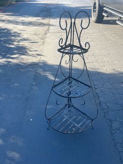 3-Tier Wrought Iron Corner Plant Stand