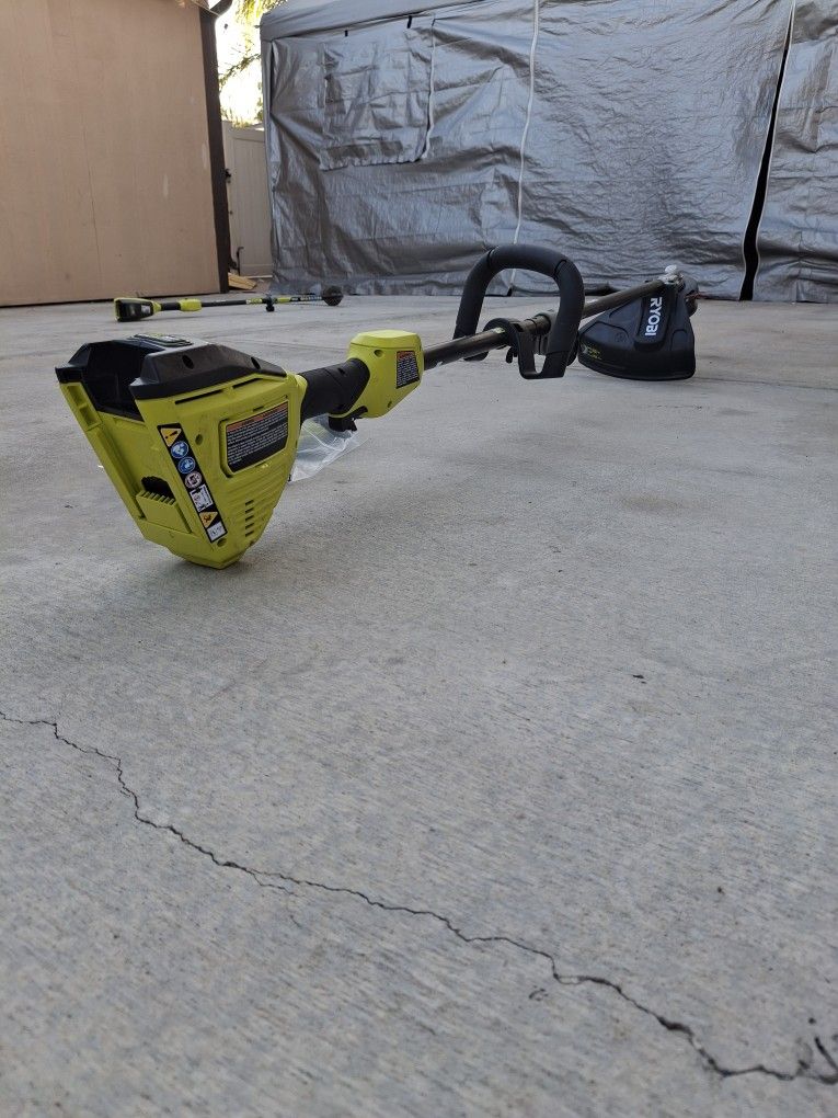 RYOBI 40V HP Brushless 16 in. Carbon Fiber Shaft Attachment Capable String Trimmer Home & Garden