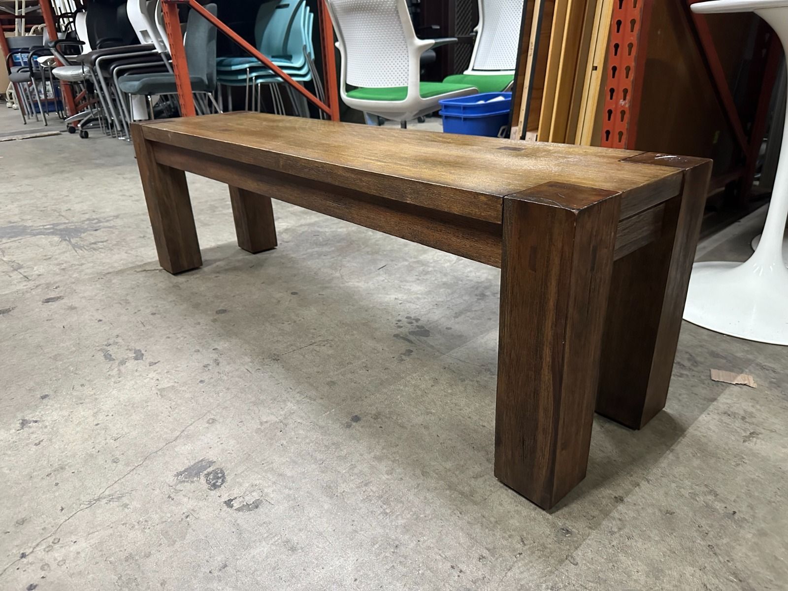 Wooden Office Bench