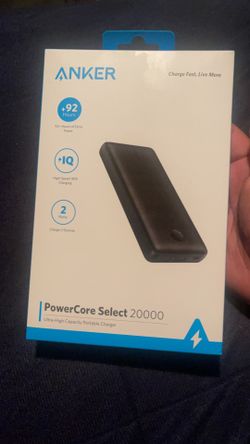 PowerCore Select 20000 Power Bank, Dual-Port Portable Phone Charger