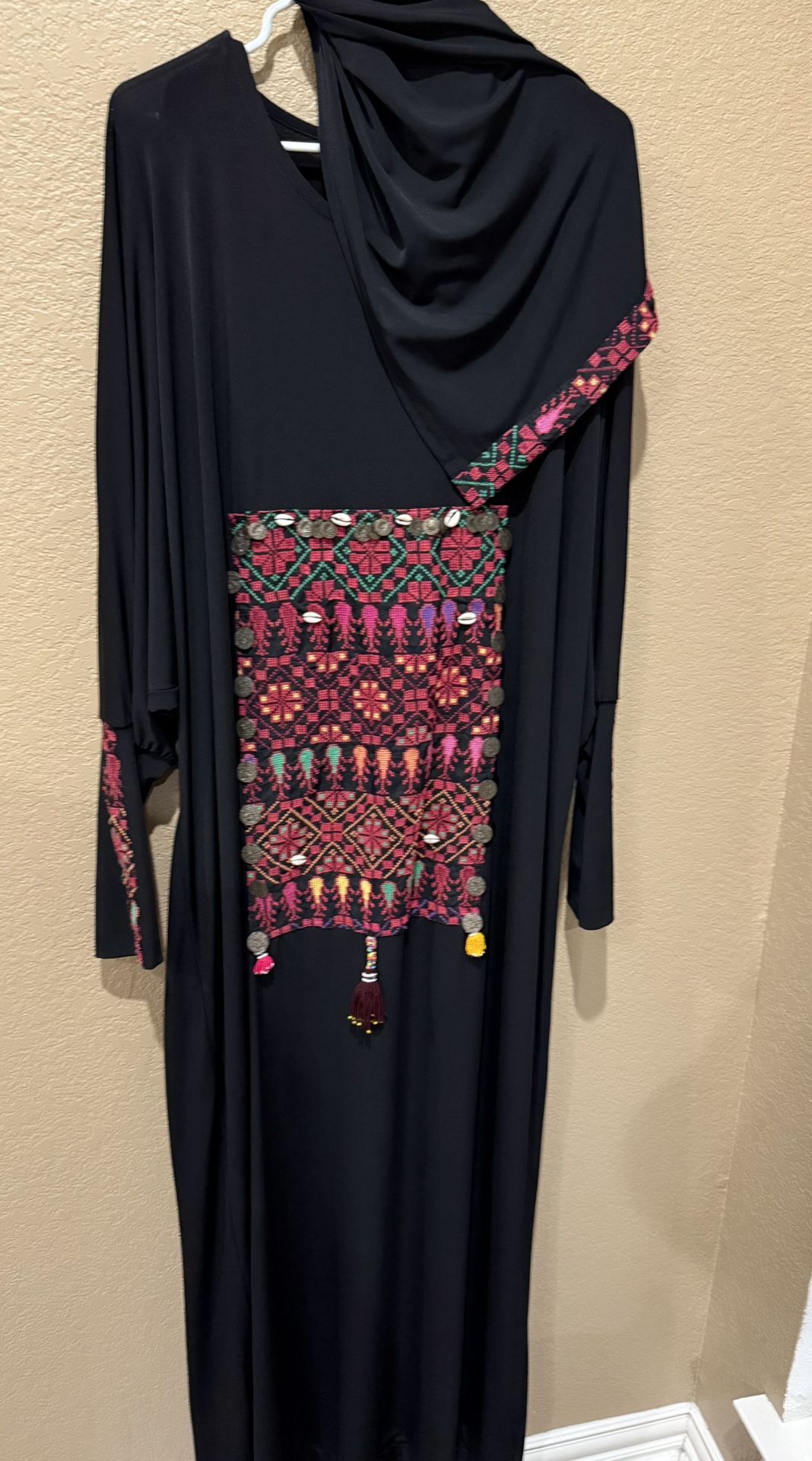 Nice Traditional dress with Handmade embroidery fits L-XL