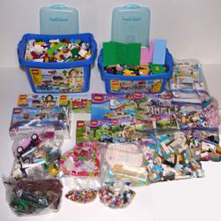 LEGO Friends Classic Disney Building Blocks LOT 20lbs Containers Sets 