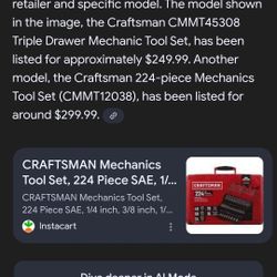 Craftsman Mechanic Set