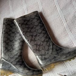 Coach Rainboots Size 6