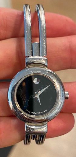 Womens Stainless Steel Bangle Movado Watch 