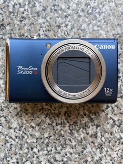 Canon PowerShot SX200IS 12 MP digital camera (navy)