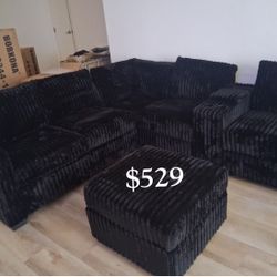 Black Sectional Sofa With Black New