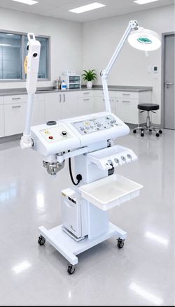 9-in-1 Professional Facial Beauty Machine with Facial Steamer, Magnifying Lamp & Multi-Function Skin