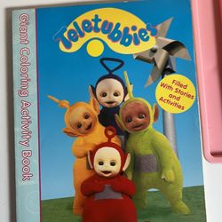 Meet The Teletubbies Coloring & Activity Book Vintage 1998
