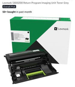 Lexmark 58D0Z00 Return Program Imaging Unit Toner Grey $50