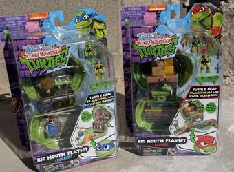 teenage mutant ninja turtles big mouth playset x2
