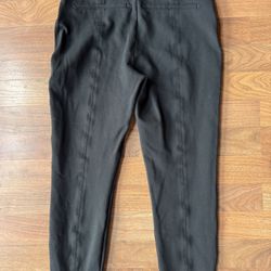 Spanx The Perfect Pant Womens Large Black Ankle Slit Back Seam Skinny 20251R