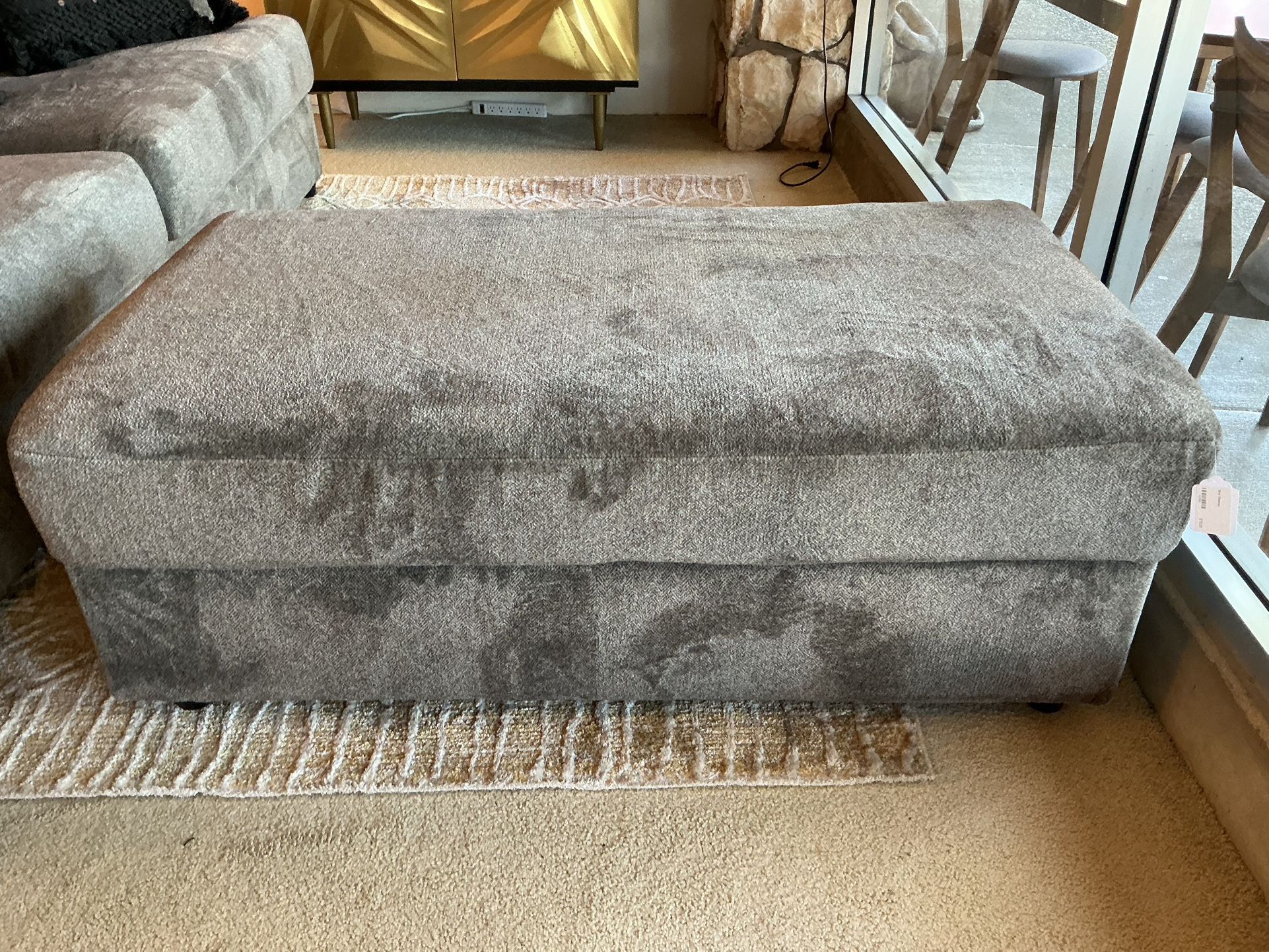 Grey Ottoman