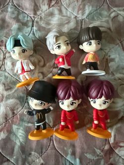 BTS McDonald's Happy Meal Figures Set of 6
