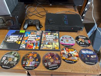 Fat PS2 with 10 games
