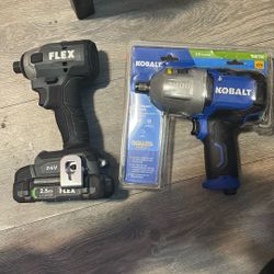 Flex Brushless 24V / Kobalt 1/2 Drive Air Impact Wrench 