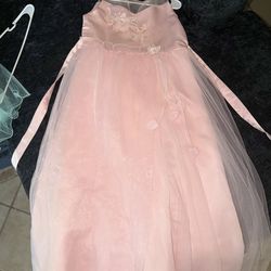 Girl pink dress/gown
