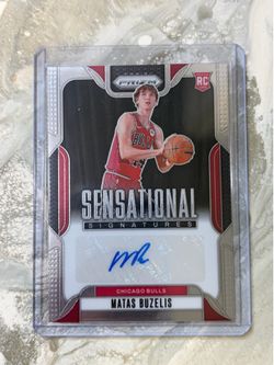 Panini Prizm Sensational Signatures Matas Buzelis Rookie Auto Bulls #SS-MBB