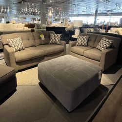 Brown Sofa And Loveseat