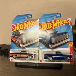 Hot Wheels 83’ Chevrolet Silverado pair 