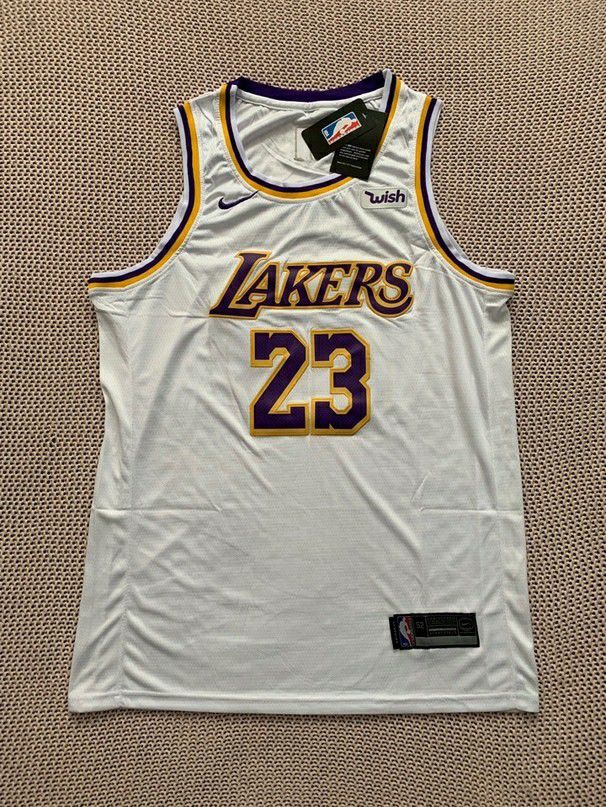 LeBron James Los Angeles Lakers Nike NBA Basketball Away White Jersey - Size XL