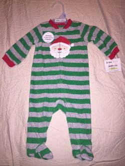 Fleece, Child of Mine by Carters, Christmas pj's/outfit (3-6mo or 6-9mo) . $6 each