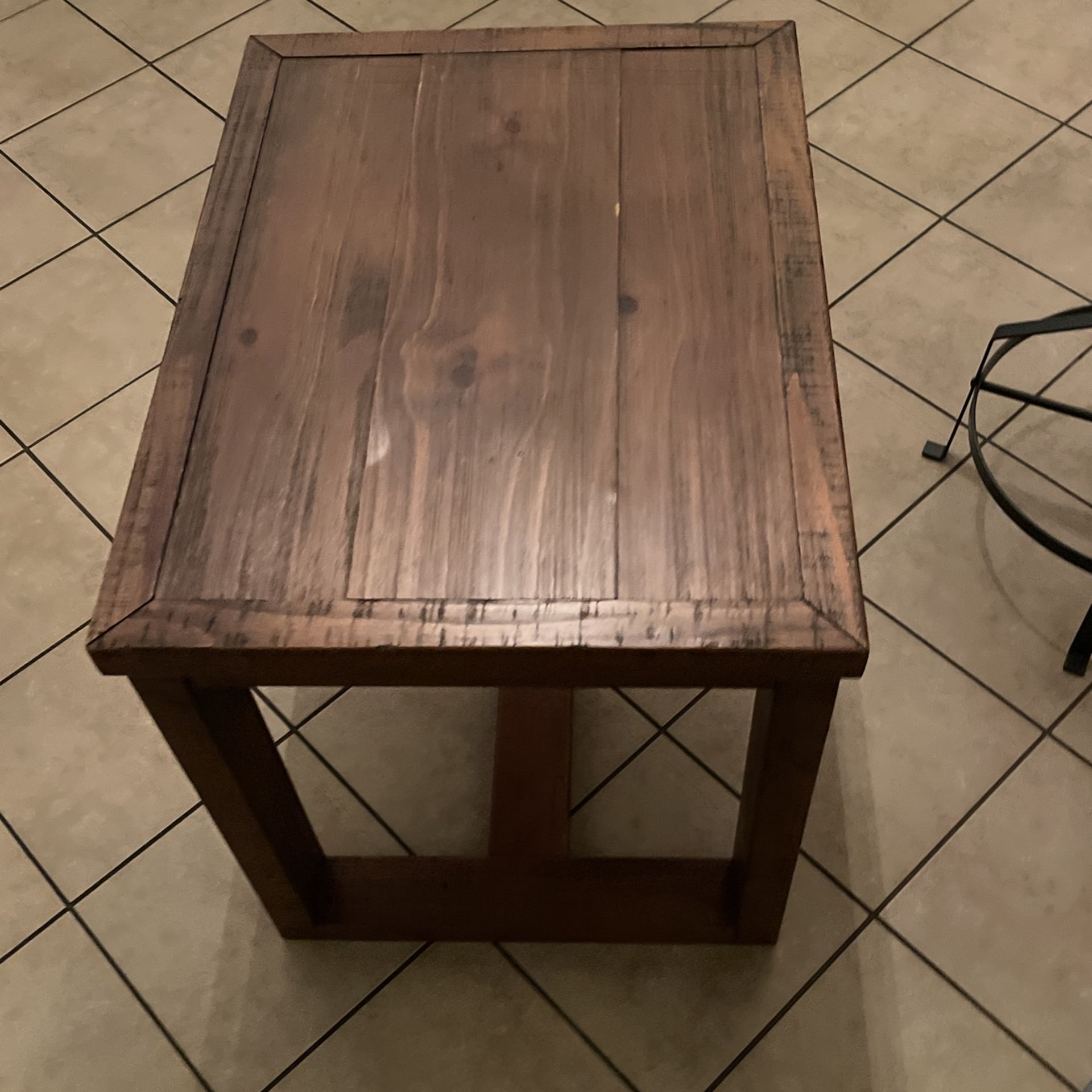 Wooden End Table
