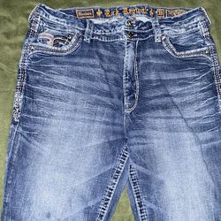 Womens 36 Rock Revival boot cut jeans